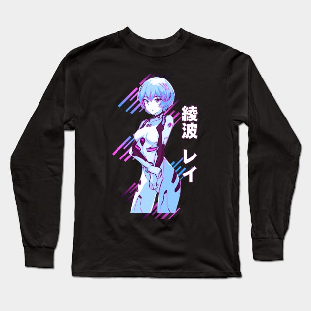 Rei Ayanami Long Sleeve T-Shirt by Retrostyle